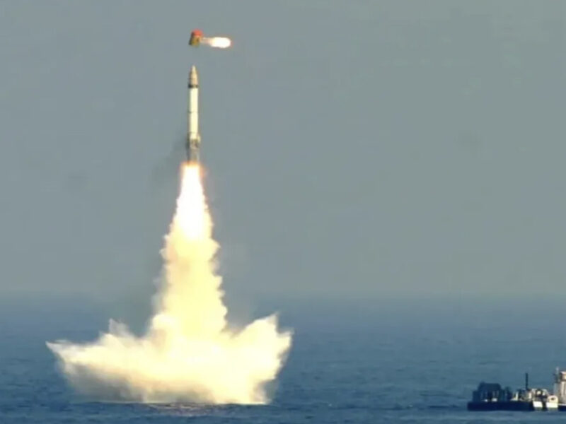Indian Navy's First-Ever K-4 SLBM Test Launch From INS Arighaat Marks Strategic Breakthrough